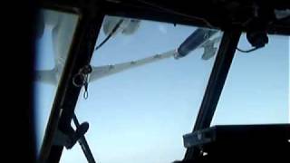 Aerial Refueling training in a C130K Hercules disconnecting from drogue [upl. by Wohlen598]