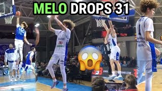 LaMelo Ball THROWS DOWN amp Drops 31 Points Gelo Scores 32 BUT IS IT ENOUGH LaVar Coaching 🔥 [upl. by Eilhsa]