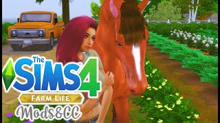 MORE REALISTIC FARMING MODSCC FOR SIMS 4 amp LINKS 🐴  HORSES PIGS MOWERS amp MORE [upl. by Adlanor]