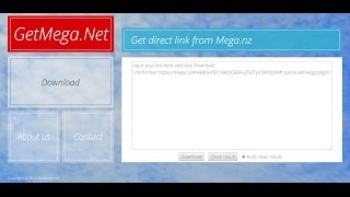 How to get direct link from Meganz GetMeganet [upl. by Gasper]