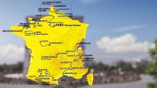 TOUR DE FRANCE 2025  Découvrez le parcours en intégralité [upl. by Budde293]