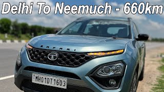 Delhi To Neemuch in 2022 Tata Safari Adventure Edition l Mileage Test 🔥 [upl. by Etnoed483]