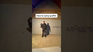 Tutorial Simple Graffiti art graffiti painting shorts streetart [upl. by Ahsai]