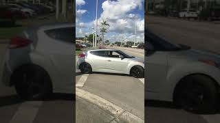 2017 Hyundai Veloster NA muffler delete [upl. by Carrington]