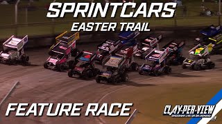 Sprintcars  Easter Trail  Borderline  30th Mar 2024  ClayPerView [upl. by Ellesirg]