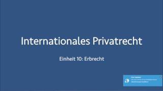 Internationales Privatrecht 10 [upl. by Lainey637]