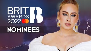 BRIT Awards 2022  Nominees [upl. by Enivid90]