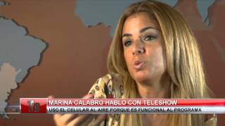 MARINA CALABRÓ CON TELESHOWCOM [upl. by Ahcire]