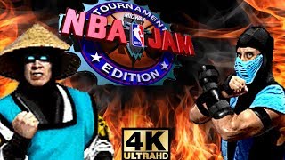 NBA Jam TE ARCADE Playthrough  Mortal Kombat vs Houston Rockets 4K60fps [upl. by Imac]