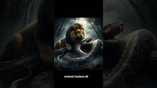 Mighty Lion Epic Battles Against Wild Animals animals lion shorts animalfusion ai [upl. by Libbey]