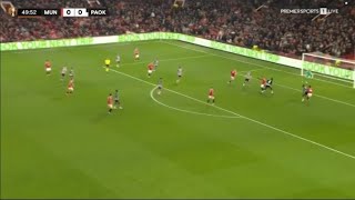 Amad Diallo Goal HQ  Manchester United Vs PAOK  Europa League  7112024 [upl. by Notselrahc]