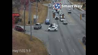 Tennessee Idiot Cut Off Traffic And Gets TBoned [upl. by Fleisher]