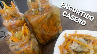 ⭐ Cómo hacer ENCURTIDOS CASEROS de verduras en VINAGRE MAS FÁCIL IMPOSIBLE [upl. by Akir960]