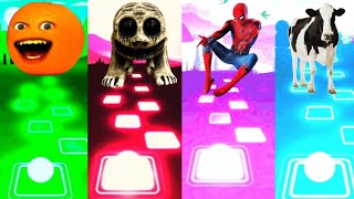 Annoying Orange 🆚 Zoonomaly Coffin 🆚 Spider Man 🆚 Funny Cow 🎶 Who is Best [upl. by Ahl68]