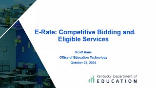 ERate Competitive Bidding and Eligible Services [upl. by Giuseppe]