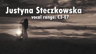 Justyna Steczkowska  vocal range C3E7 [upl. by Lorin689]