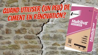 Fissure de compression sur un mur en pierre pourquoi utiliser un peu de ciment [upl. by Kumler]