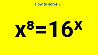 Harvard University Admission Entrance Interview Tricks  Math Exponential Equation Solving [upl. by Ainak883]