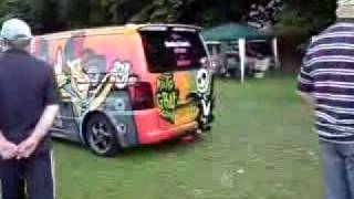 Graffiti Mercedes Vito Van  DriveBy  Thornes Park Car Show 2010 [upl. by Marney399]