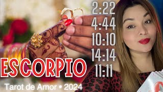 ESCORPIO♏️Horas Espejo son tú señal mas Grande  Unión de Amor  Tarot Año 2024❤️ [upl. by Samala]