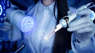 ASMR Super professional ear treatment and ear cleaning English ver  scifi asmr [upl. by Ellesig]