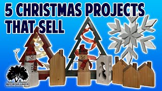 5 Woodworking Projects That You Can sell This Christmas [upl. by Macy]