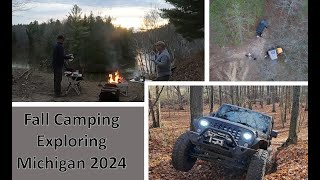 Fall Camping Exploring Michigan 2024 [upl. by Aramac]