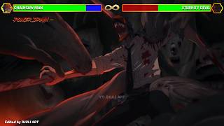 Chainsaw Man VS Eternity Devil WITH HEALTHBARS [upl. by Feola]