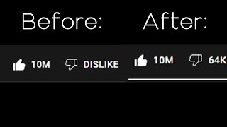 how to get YouTube DISLIKES back [upl. by Zilvia]