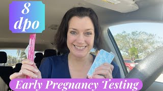 8 DPO Early Pregnancy Testing [upl. by Mehala594]