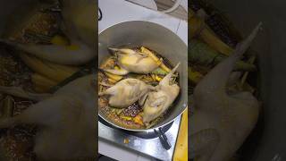 Roast quail easy roasting roast roastvideo roasted cooking shorts [upl. by Ardnosak]