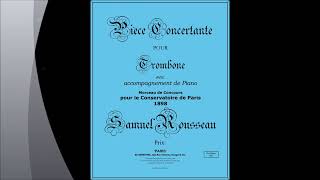 Samuel Rousseau  Pièce Concertante for Trombone and Piano Conclusion Play Along [upl. by Dahsra121]