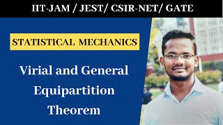 19  Virial Theorem  General Equipartition Theorem  Solved Example [upl. by Aivirt708]