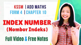 KSSM Form 4 Add Maths【Chapter 10  Index Number  Nombor Indeks】Full Tutorial [upl. by Soo]