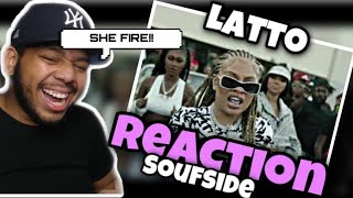 Latto  SoufSide REACTION SHE FIRE [upl. by Kanya315]