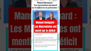 Selon Manuel Bompard  LFI Les Macronistes ont menti sur le déficit  Enquête en cours [upl. by Harrie933]