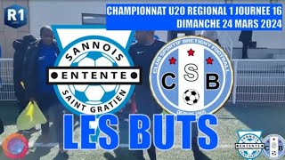 DIMANCHE 24 MARS U20 R1 ENT SANNOIS ST GRATIEN  CS BRETIGNY FOOTBALL LES BUTS [upl. by Boggs]