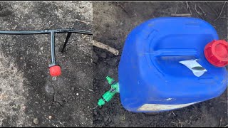 Como hacer un sistema de riego por goteo con garrafa de plástico reciclada diy [upl. by Liagiba]