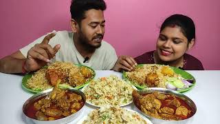 chicken biriyani chicken kosha fried rice eating challenge [upl. by Emelda626]