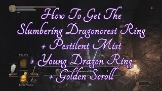 Dark Souls 3  Guide How To Get The Slumbering Dragoncrest Ring amp Pestilent Mist [upl. by Ontina461]