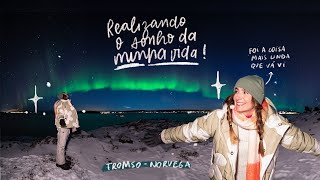 AURORA BOREAL NA NORUEGA  6 DIAS EM TROMSØ  JHENNY KELLER [upl. by Aihsatsan]