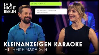 Kleinanzeigen Karaoke mit Heike Makatsch  Late Night Berlin [upl. by Willet]