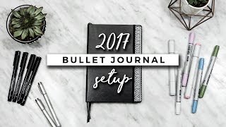 My Bullet Journal Setup 2017 [upl. by Nagorb]