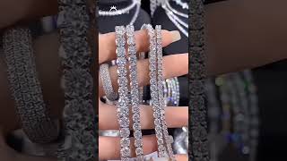 Sparkling Moissanite Tennis Bracelets 3mm to 65mm [upl. by Soalokcin]