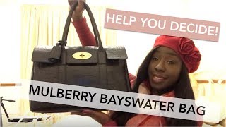 Mulberry Bayswater Full Review  Whats in my Bag  Cheerful Charlie [upl. by Quirk]