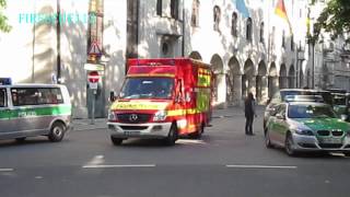 Einsatzkräfte München am Tag der Deutschen Einheit Zusammenschnitt Polizei amp Rettungsdienst [upl. by Lenoil]