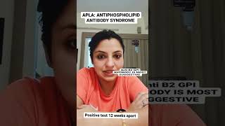 Antiphospholipid antibody syndrome Updated Sydney criteria drvandanapuri [upl. by Hamian]