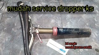 Cara mudah Service dropper post KS i950 ambles mtbindonesia indomountainbike [upl. by Anesor]