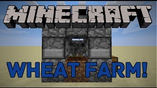 Minecraft Super Fast Wheat Farm Tutorial 112 Ready [upl. by Aehsa]