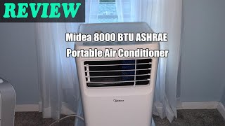 Midea 8000 BTU ASHRAE Portable Air Conditioner  Review 2022 [upl. by Heidie69]